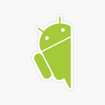 Android robot logo sticker