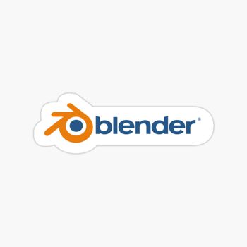 Blender logo sticker