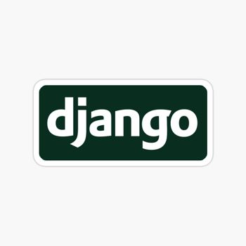 Django web framework sticker