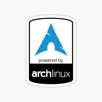 Powered By Arch Linux sticker