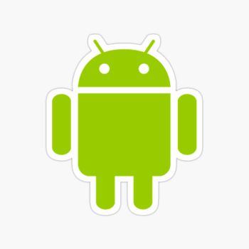 Android roboto icon sticker