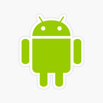 Android roboto icon sticker