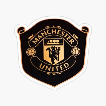 Manchester United football club black sticker