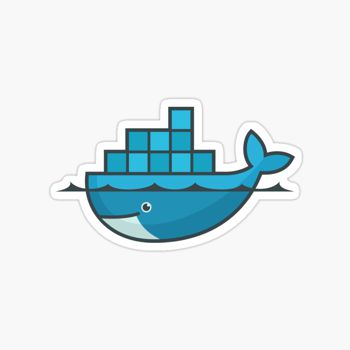 Docker whale sticker