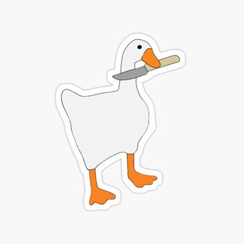 Untitled Goose Game sticker