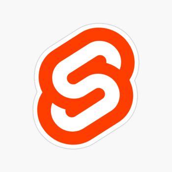 Svelte JS icon sticker