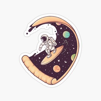 Astro Pizza sticker