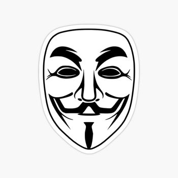 Anonymous Mask sticker