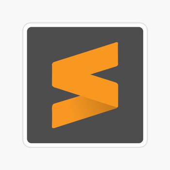 Sublime Text editor icon sticker