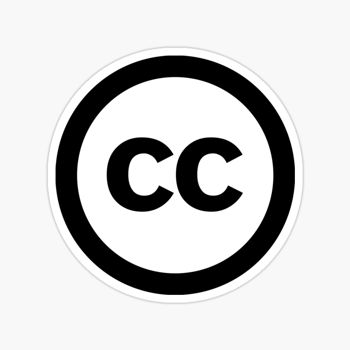 Creative Commons icon sticker