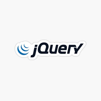 jQuery js library logo sticker