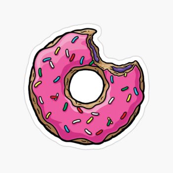 Homer Simpson Donut sticker