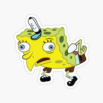 Spongebob Chicken Meme sticker