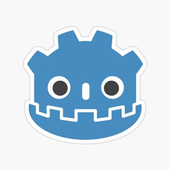 Godot game engine icon sticker