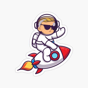 Wall Street Bets To The Moon sticker