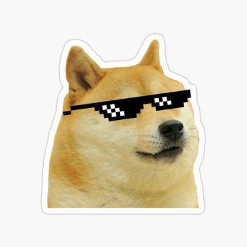 Doge meme sticker