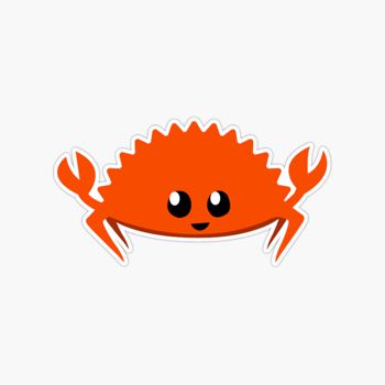 Ferris The Crab Rust lang mascot sticker