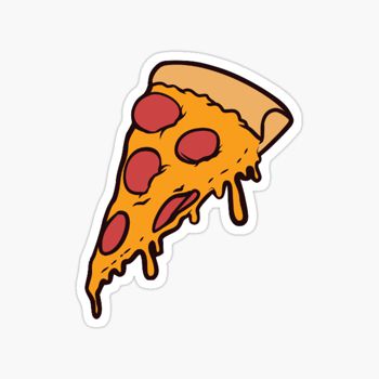 Pizza sticker