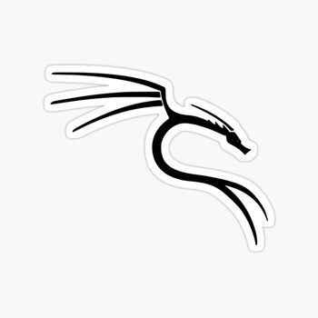 Kali Linux dragon icon black sticker