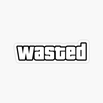 GTA Wasted sticker