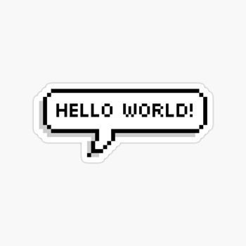 Hello World sticker