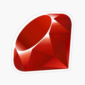 Ruby programming language sticker