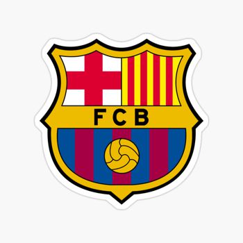 Barcelona football club sticker