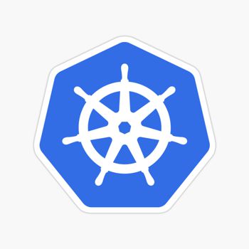 Kubernetes wheel icon sticker