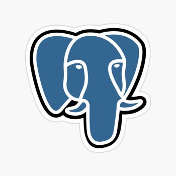 PostgreSQL database icon sticker