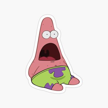 Surprised Patrick sticker