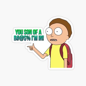 Morty I Am In sticker