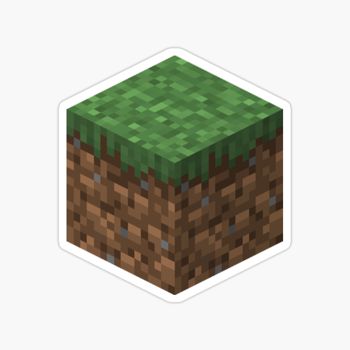 Minecraft Grass Block sticker