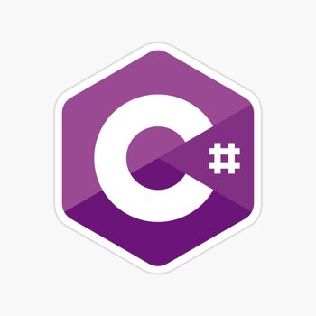 C# programming language sticker