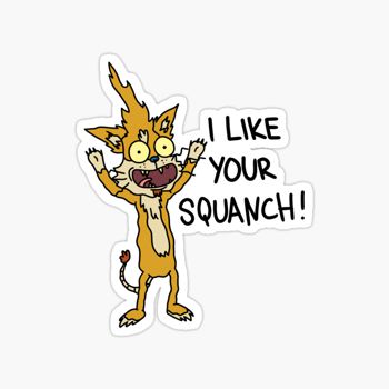 Squanchy sticker