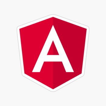 Angular JS logo sticker