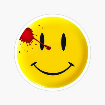 Watchmen smiley sticker