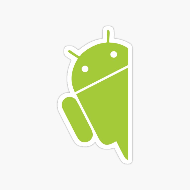 Android robot logo sticker