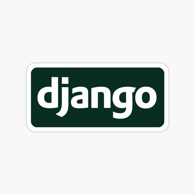 Django web framework sticker
