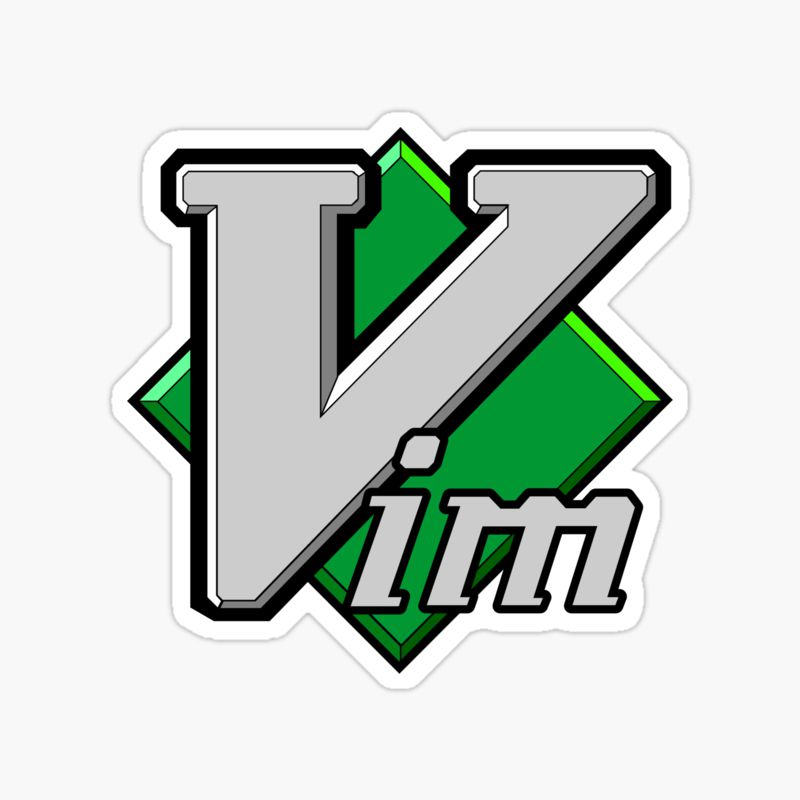Vim code editor sticker