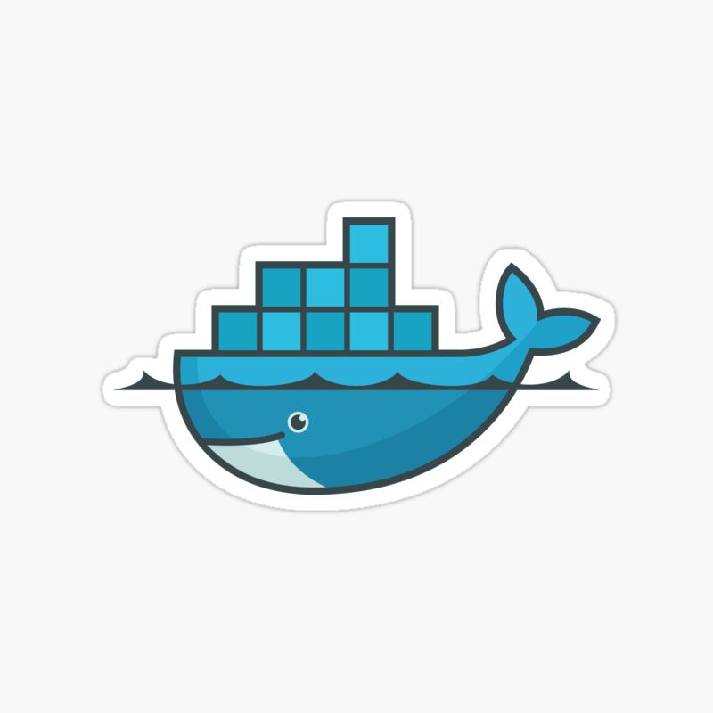 Docker whale sticker