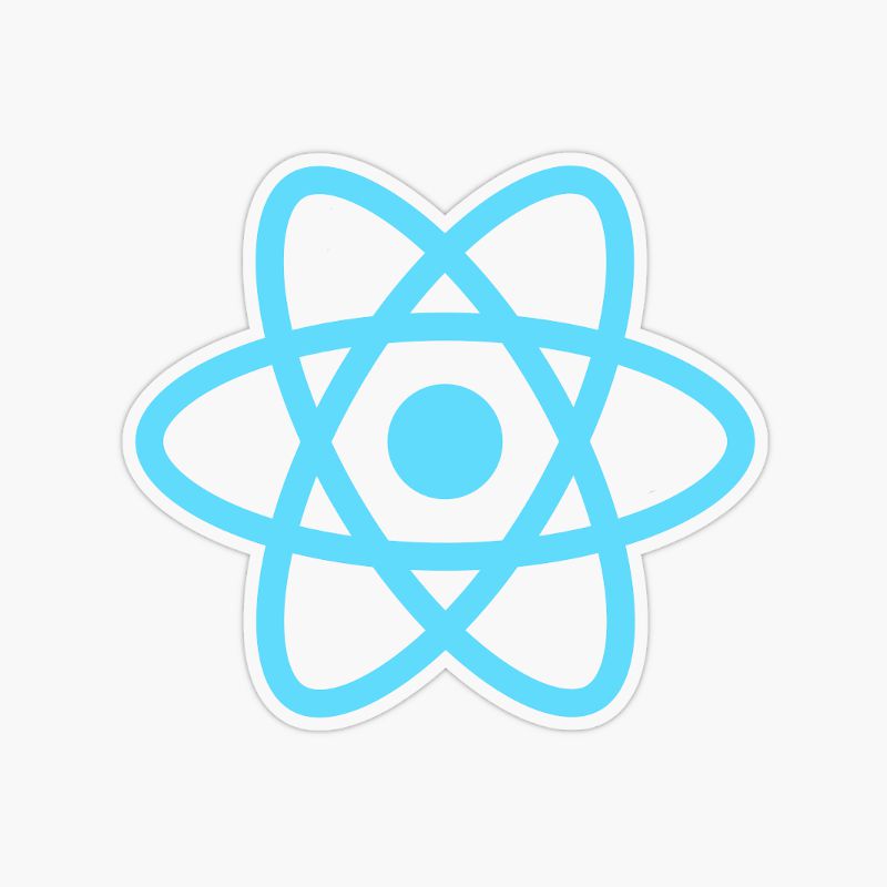 React JS icon sticker