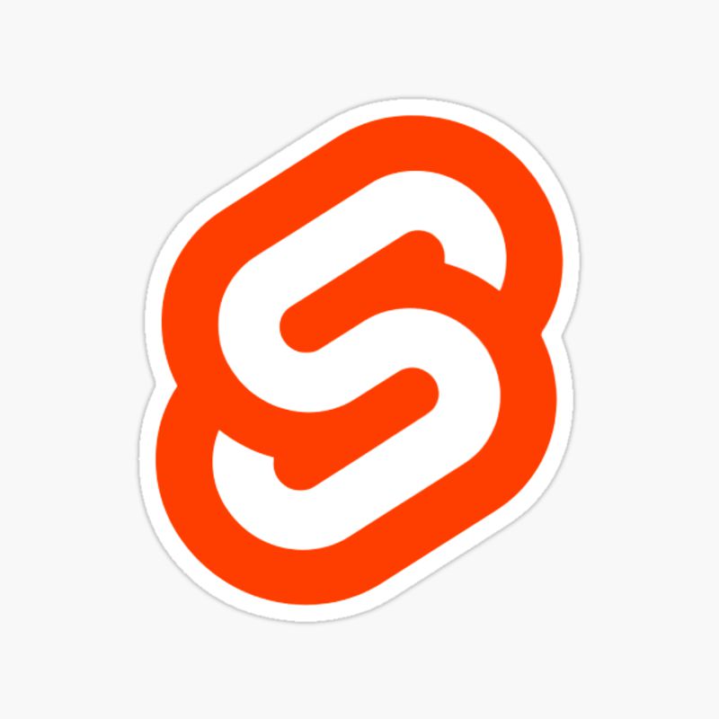 Svelte JS icon sticker