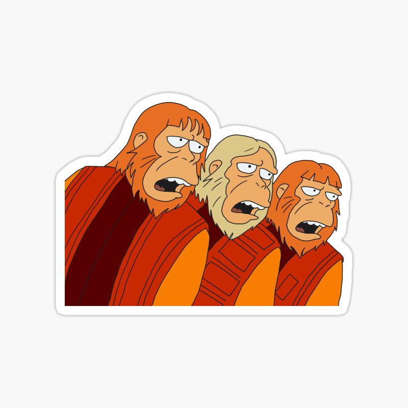 Dr Zaius The Simpsons sticker