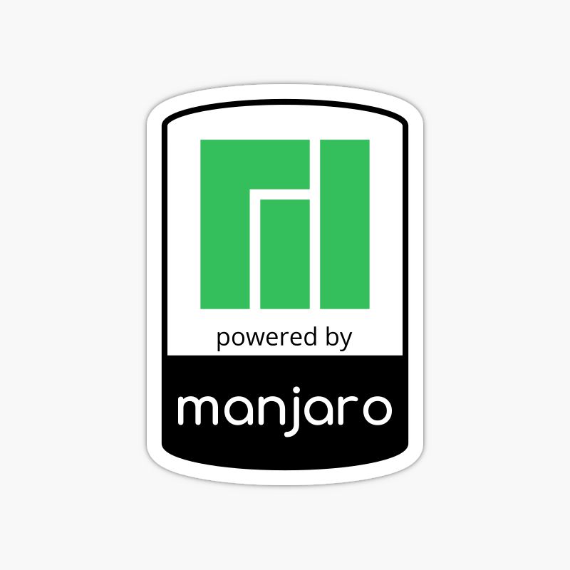 Powered By Manjaro sticker