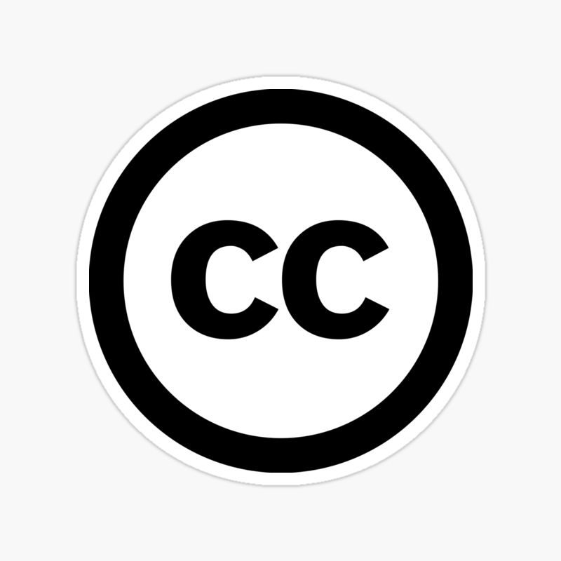 Creative Commons icon sticker