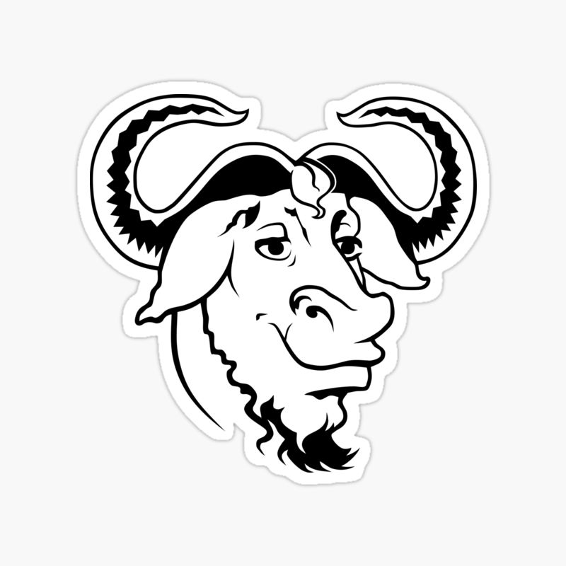 GNU sticker
