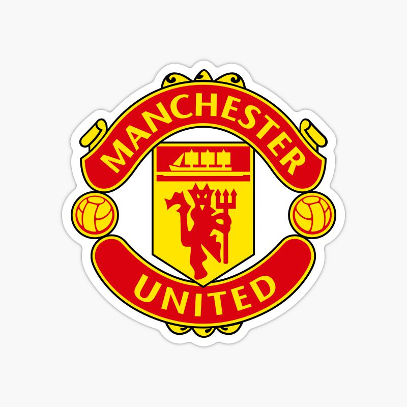 Manchester United football club sticker