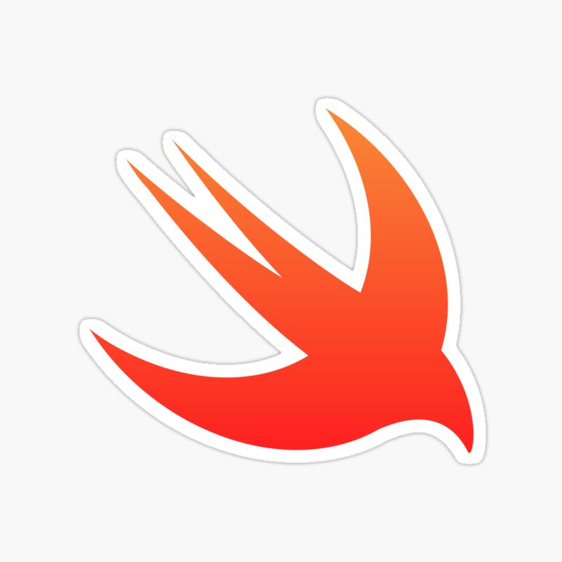 Swift programming language icon sticker