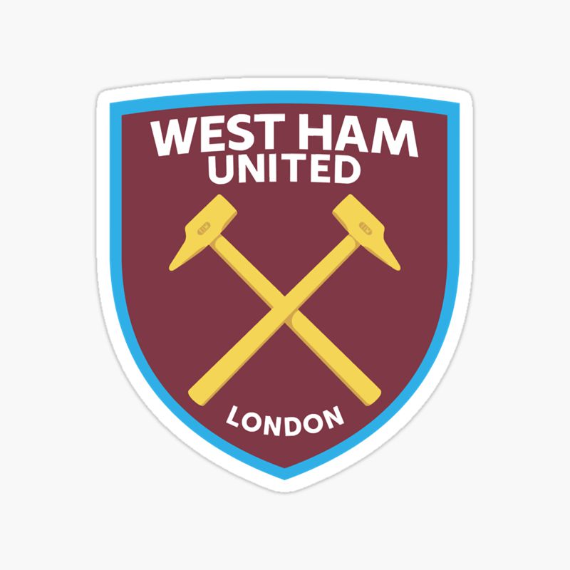 West Ham United football club sticker