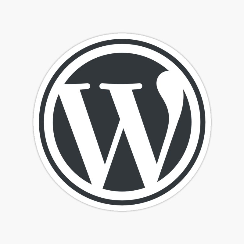 Wordpress Logo (dark) sticker